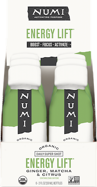 Numi Organics Energy Lift PDQ Daily Super Shots 6 pack